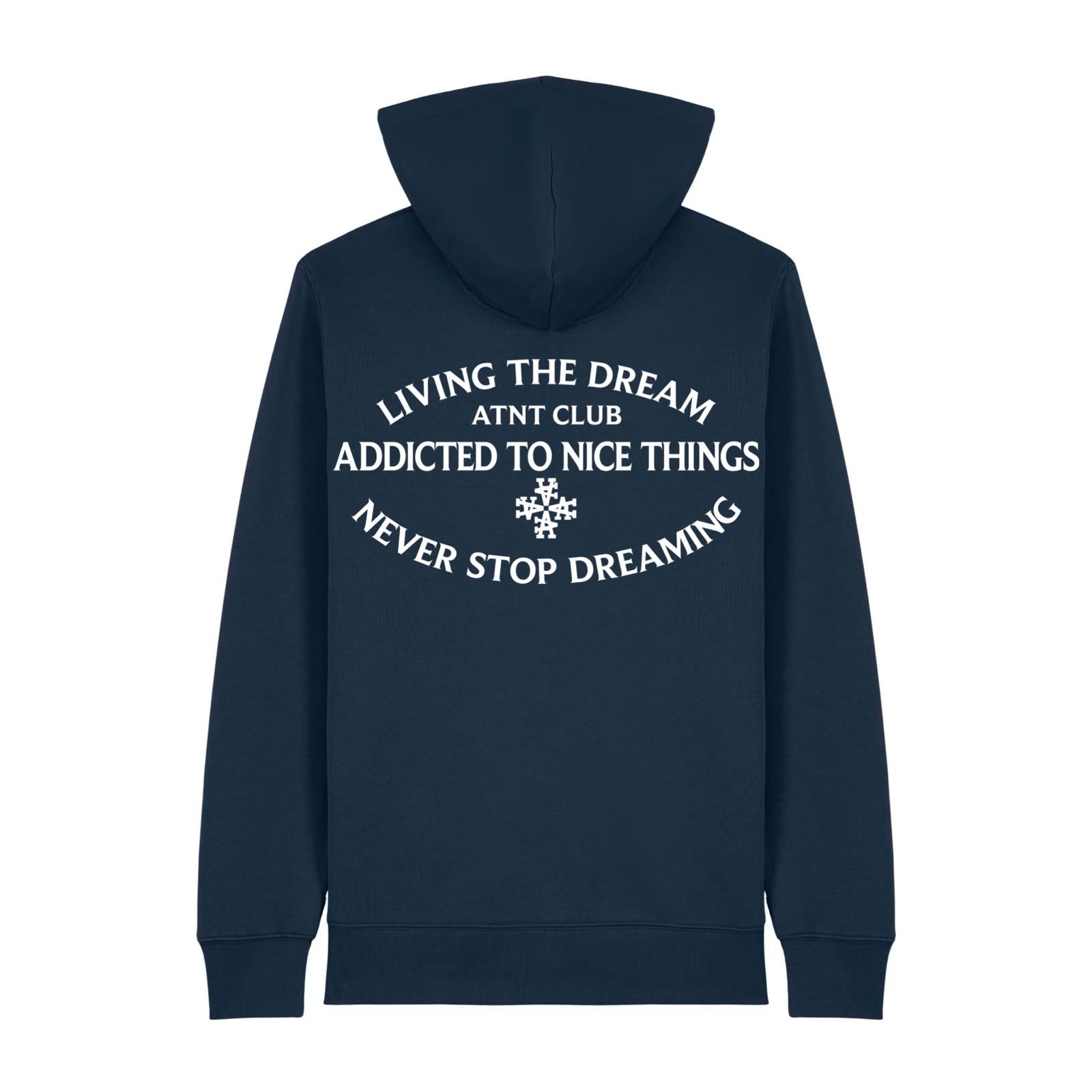 Gilet zippé Navy Never Stop Dreaming