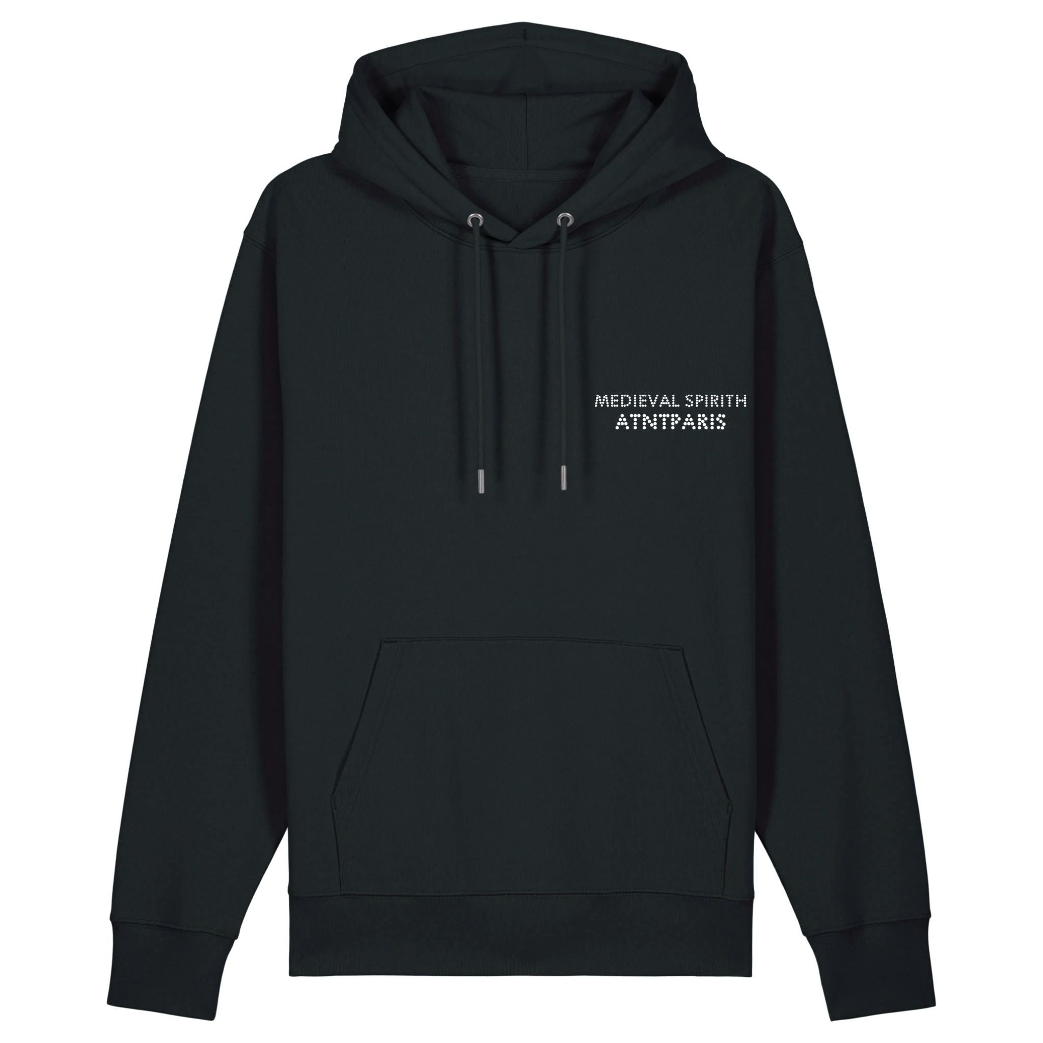 Sweat capuche Noir Strass Atnt Paris medieval Spirit nouvelle collection 2025