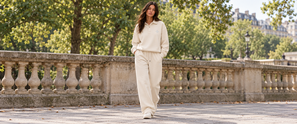 Ensemble megeve ATNT PARIS porté à Paris