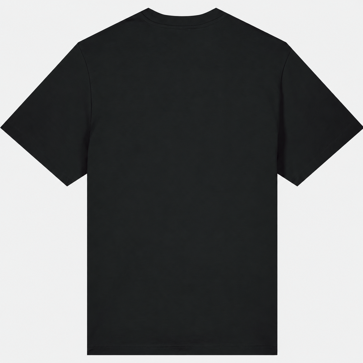 T-shirt Red Flower Print noir ATNT Paris, vue de dos sur fond gris neutre