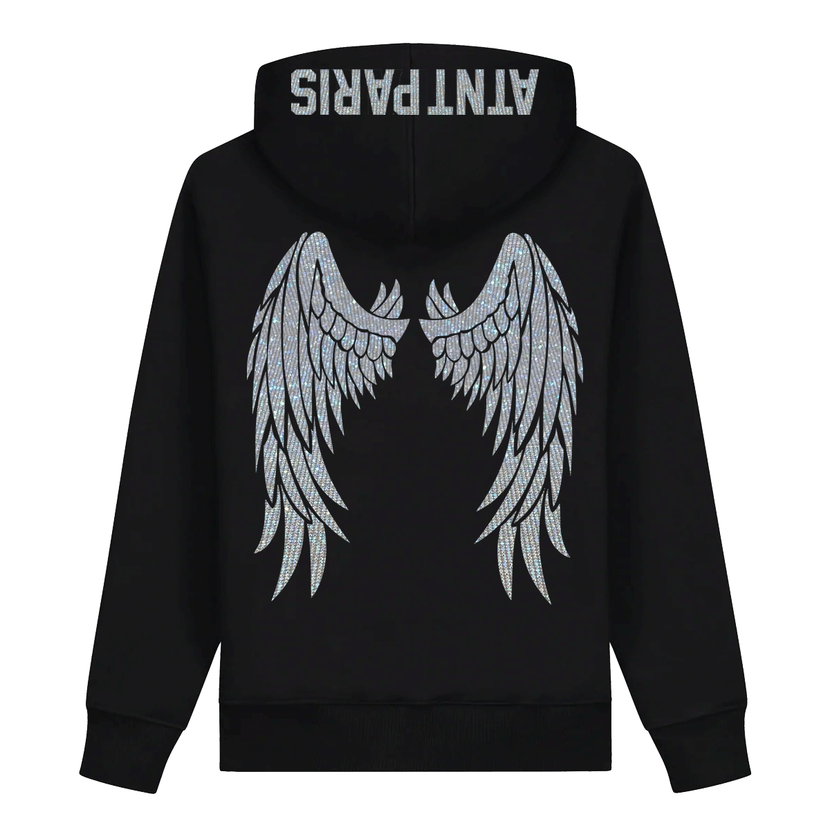 Rhinestone - Sweat Capuche Noir Dark Angel – ATNT PARIS