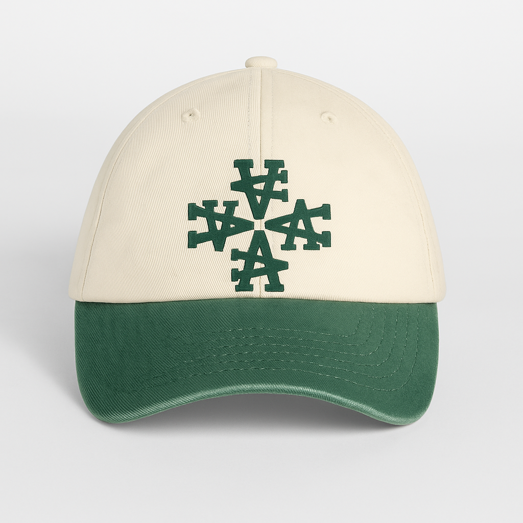 Casquette Vintage Logo A -Blanc/Vert