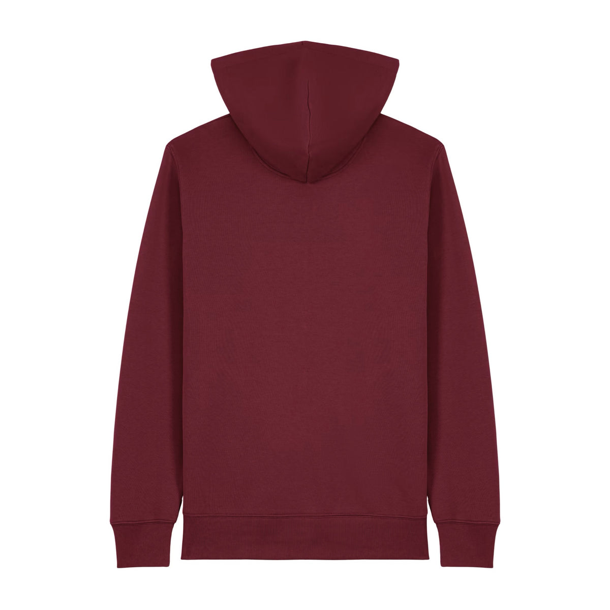 Gilet zippé signature bordeaux ATNT PARIS, vue de dos.