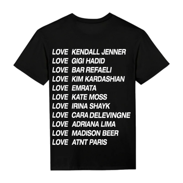 t shirt noir Love Atnt Paris 
