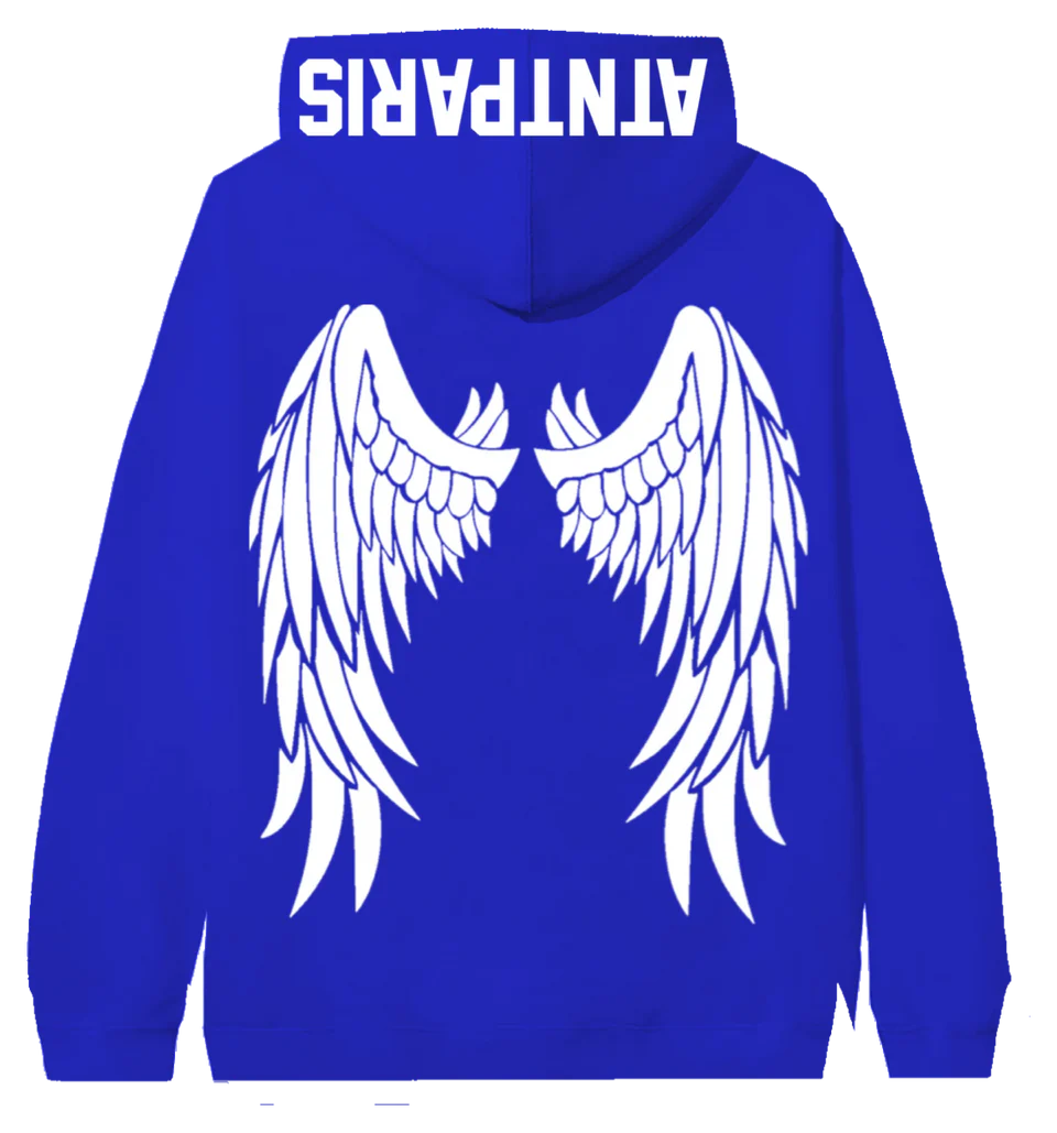 sweat capuche bleu roi Dark Angel atnt paris