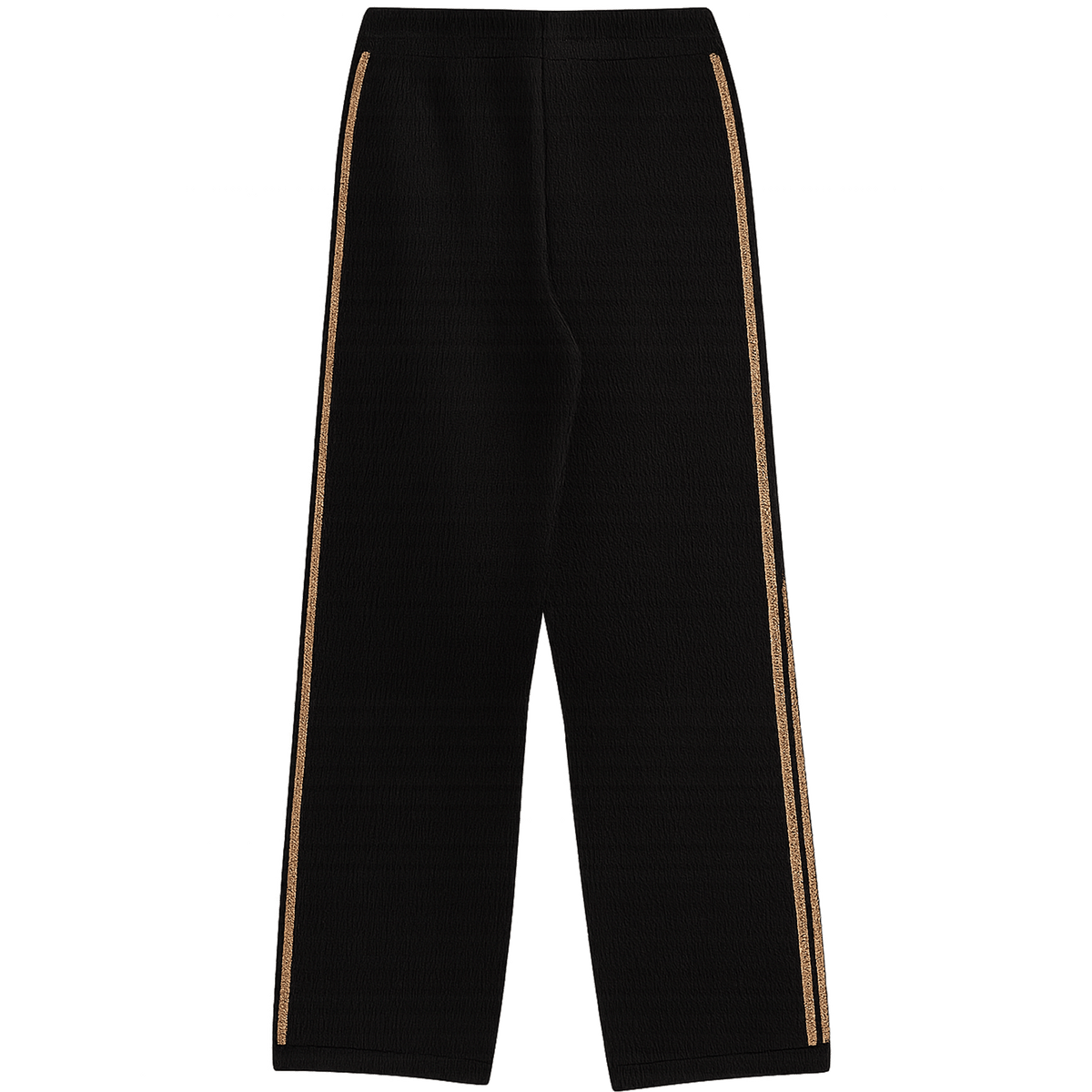 Pantalon de survêtement signature noir, détail crochet ATNT PARIS, vue de dos.