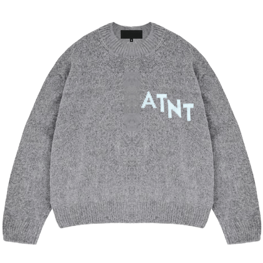 Pull Oversize Gris Effet Cachemire
