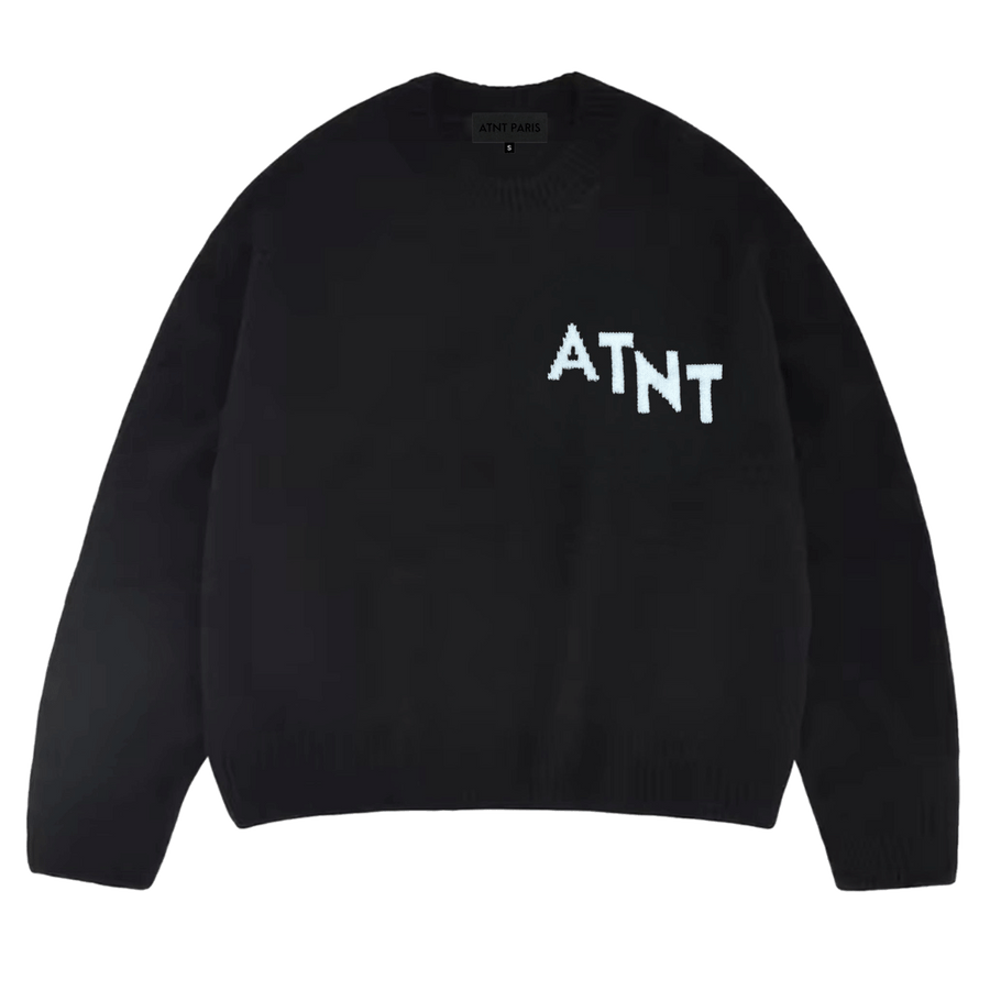 Pull Oversize Noir Effet Cachemire