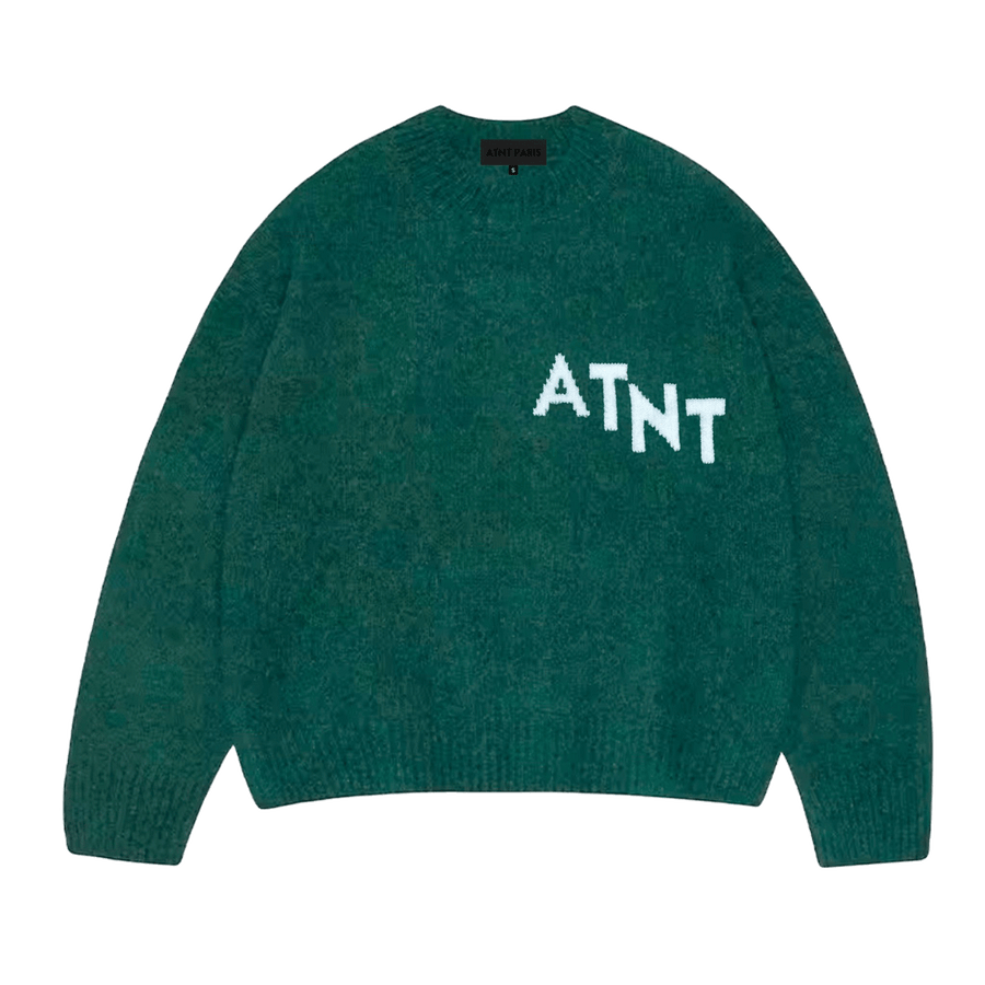 Pull Oversize Vert Effet Cachemire