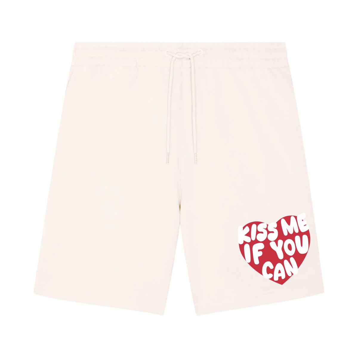 Short Kiss Me If You Can blanc cassé ATNT PARIS, vue de face.