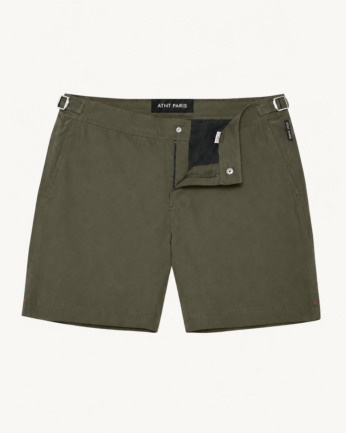 Short riviera kaki ATNT PARIS, vue de face.