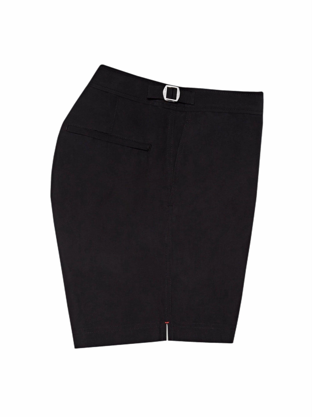 Short riviera noir ATNT PARIS, vue de profil.