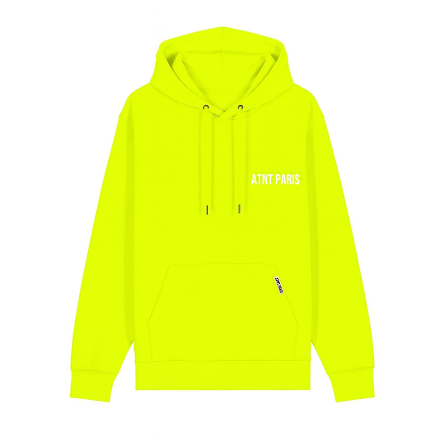 Sweat Capuche Jaune Fluo  –  Essentials