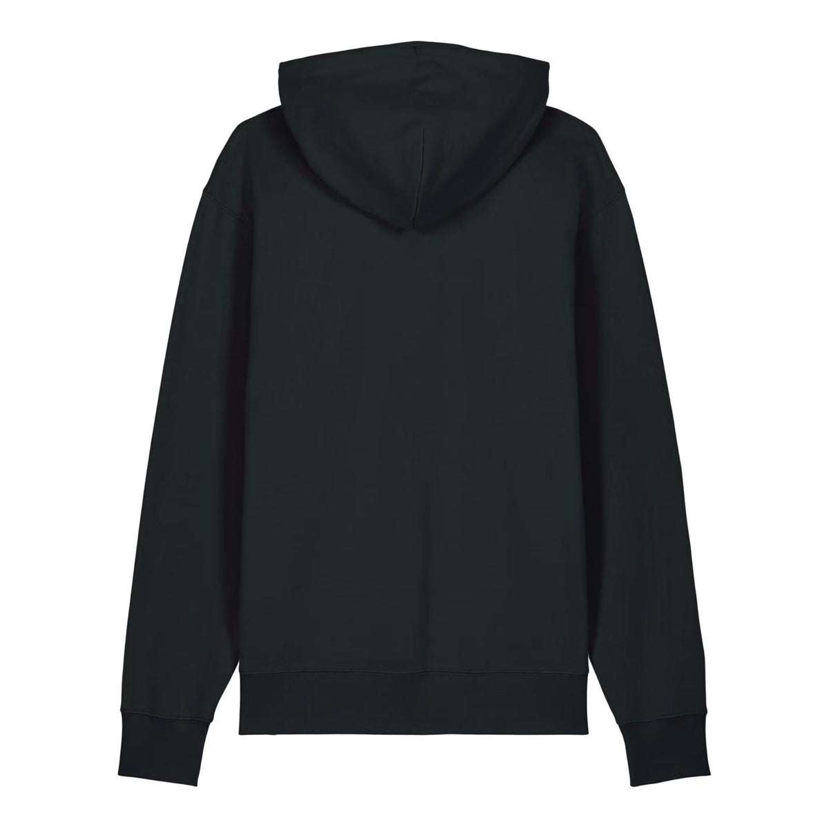 Sweat à capuche oversize noir essentials ATNT PARIS, vue de dos.