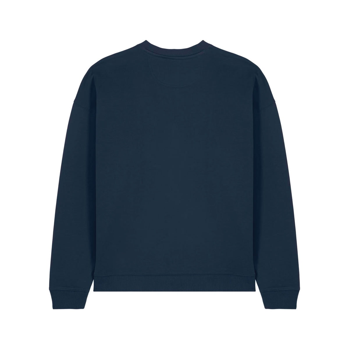 Sweat col rond signature bleu marine ATNT PARIS, vue de dos.