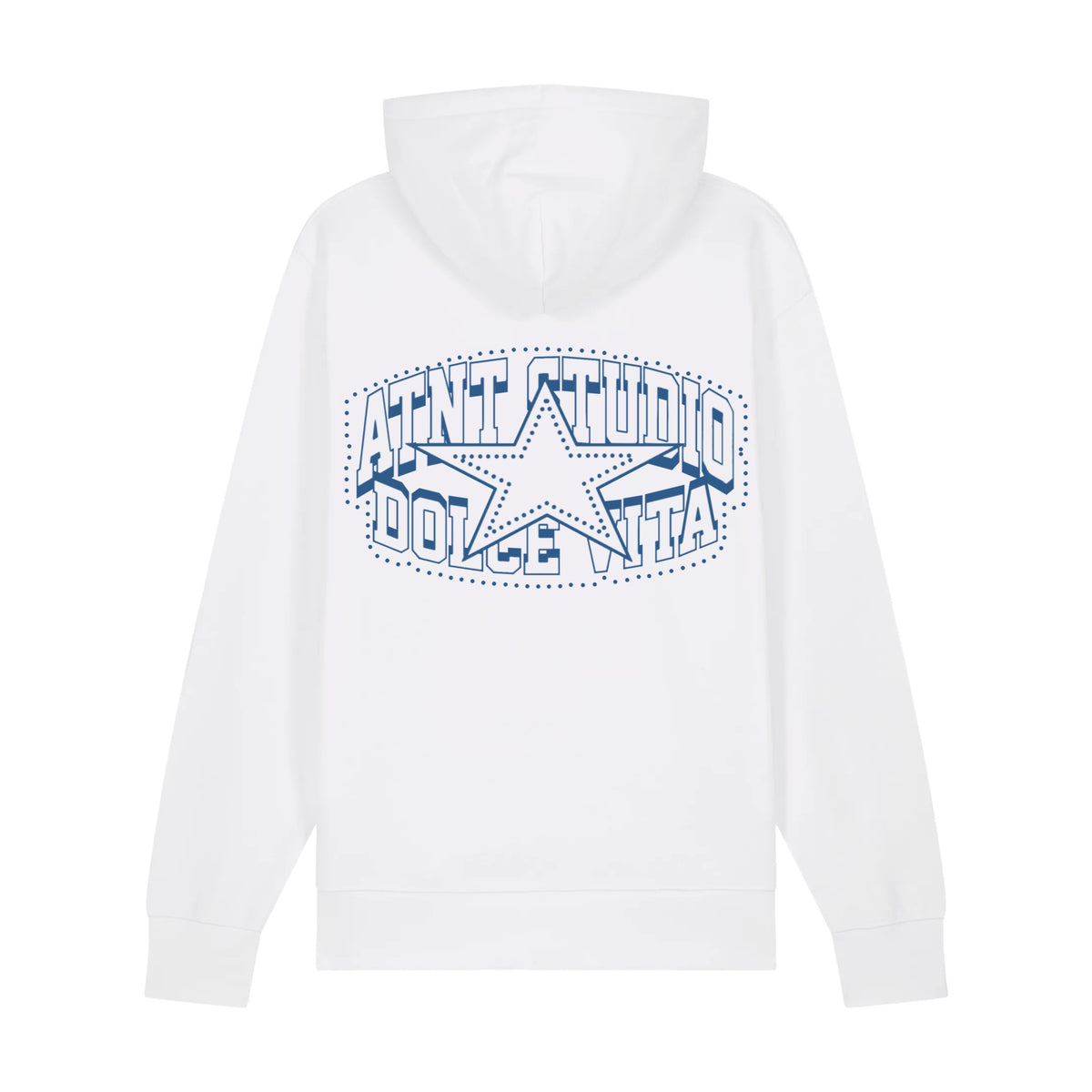 Sweat Dolce Vita blanc ATNT PARIS, vue de dos.
