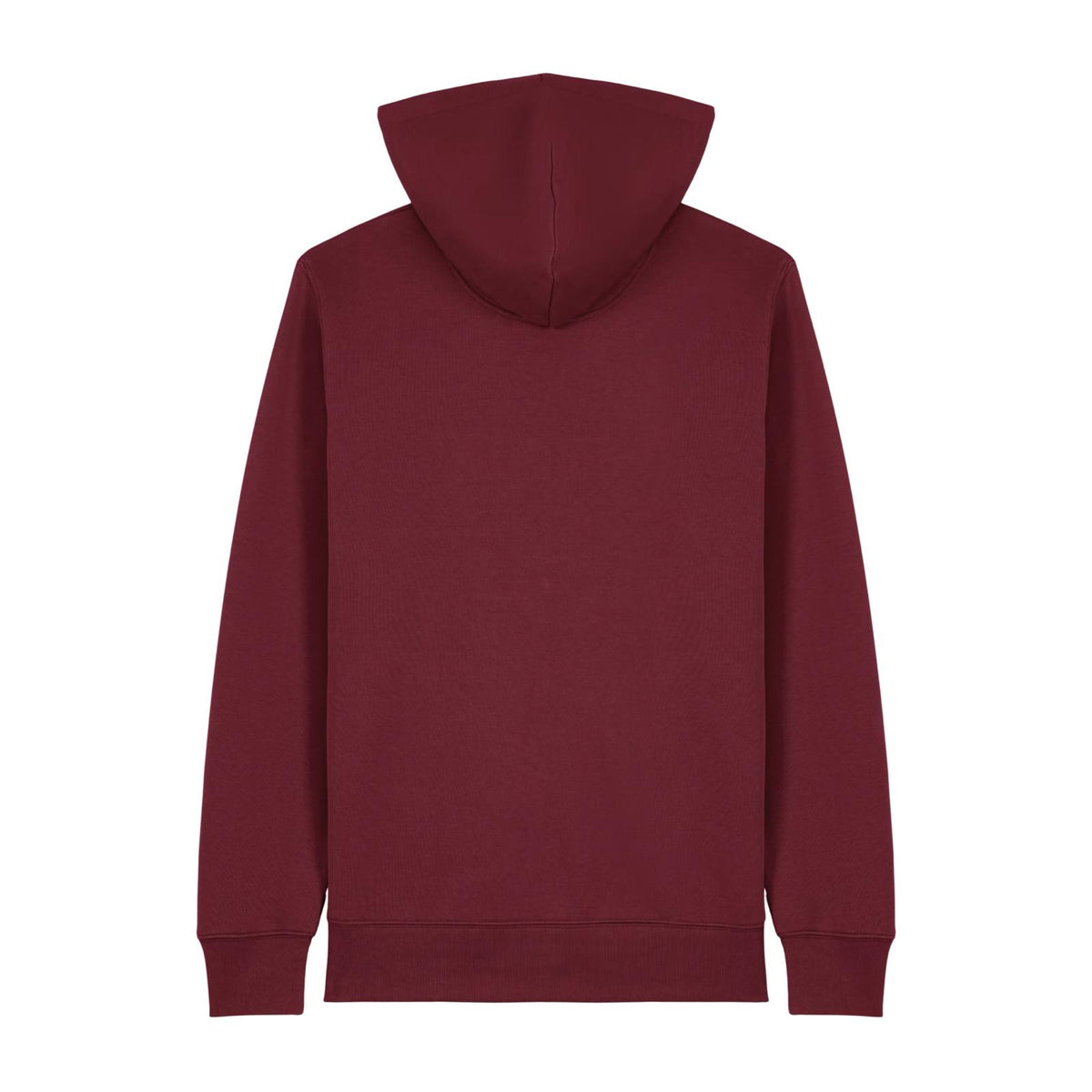 Sweat zippé bordeaux essentials ATNT PARIS, vue de dos.
