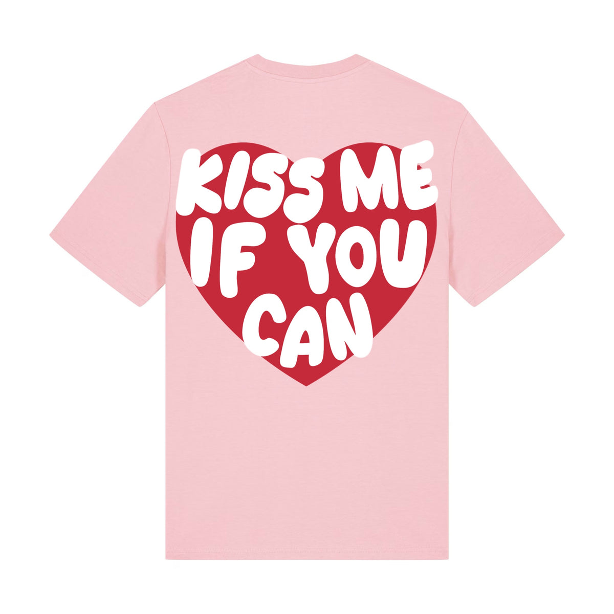 T-shirt Kiss Me If You Can rose ATNT PARIS, vue de dos.