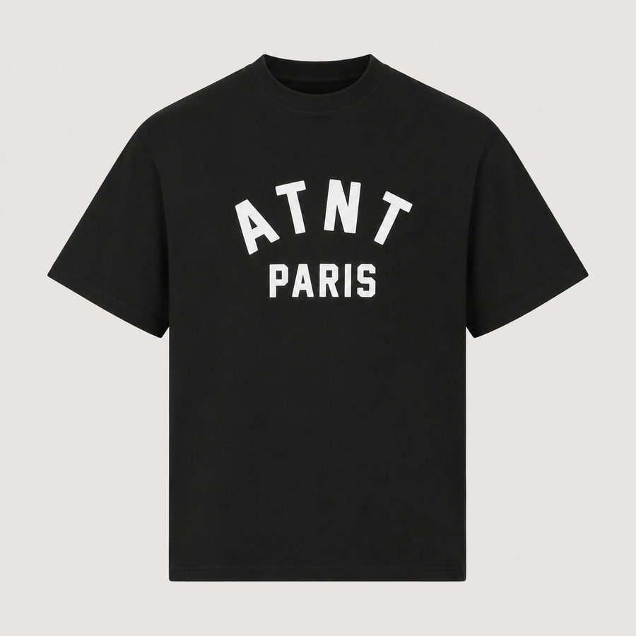 T-shirt Noir Atnt PAris Arche