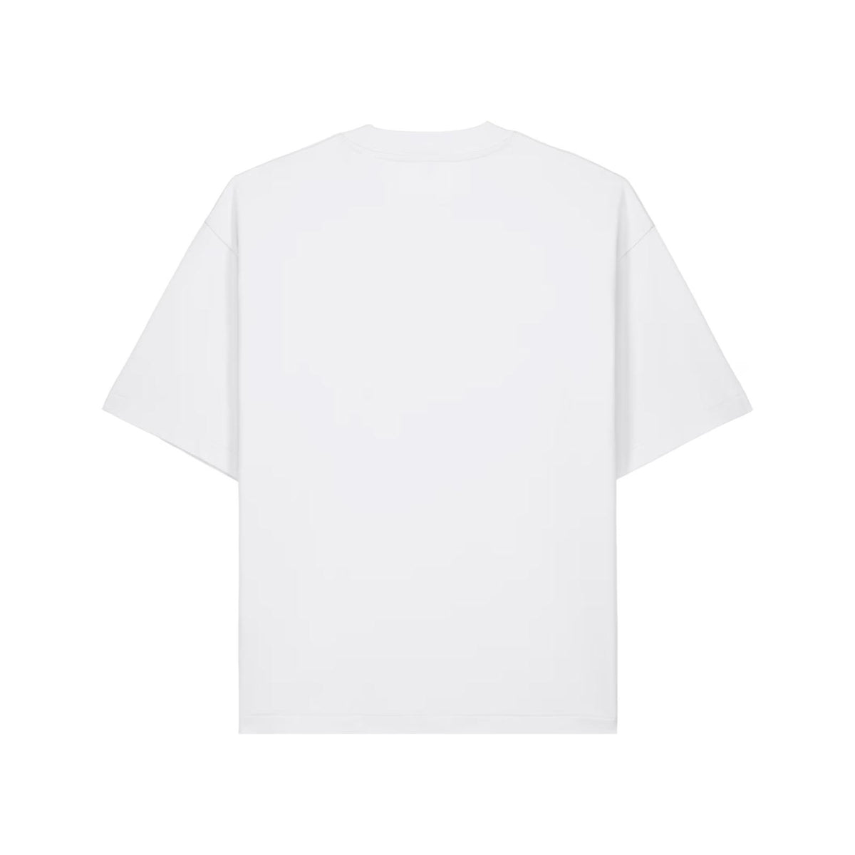 T-shirt oversize blanc essentials ATNT PARIS, vue de dos.