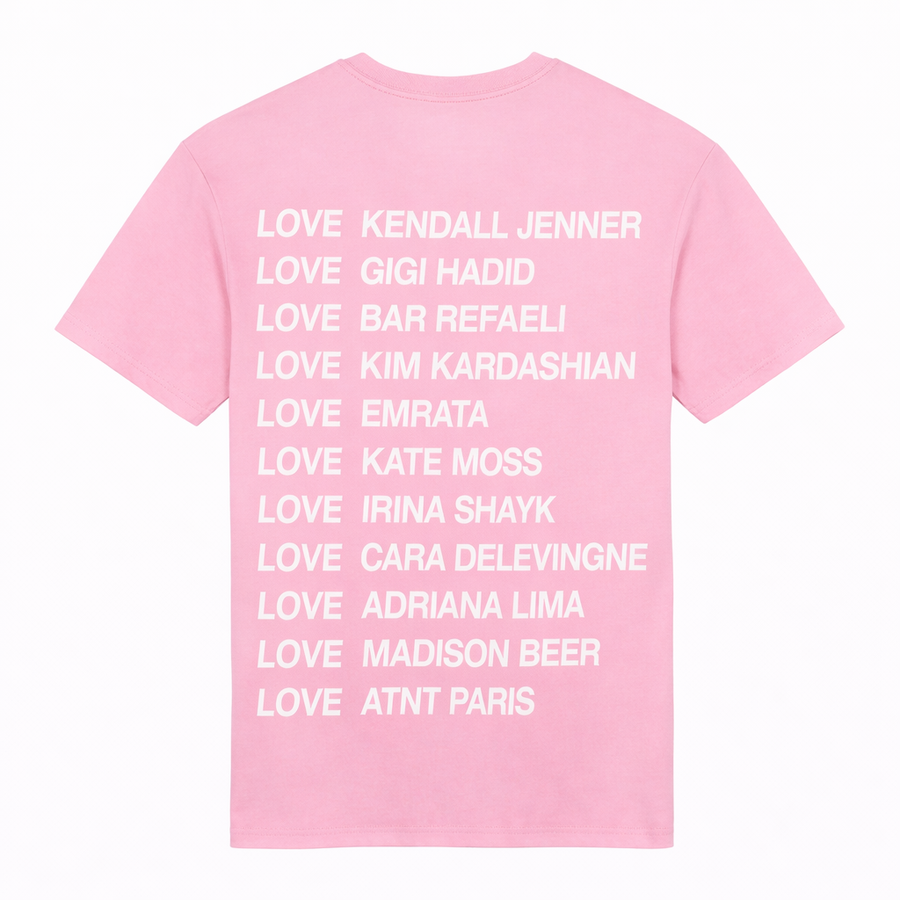Tee Shirt Unisexe  Rose Clair Love