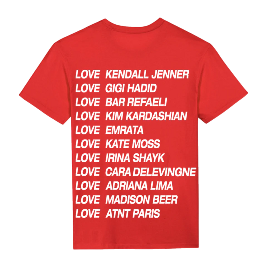 Tee Shirt Unisexe  Rouge Love