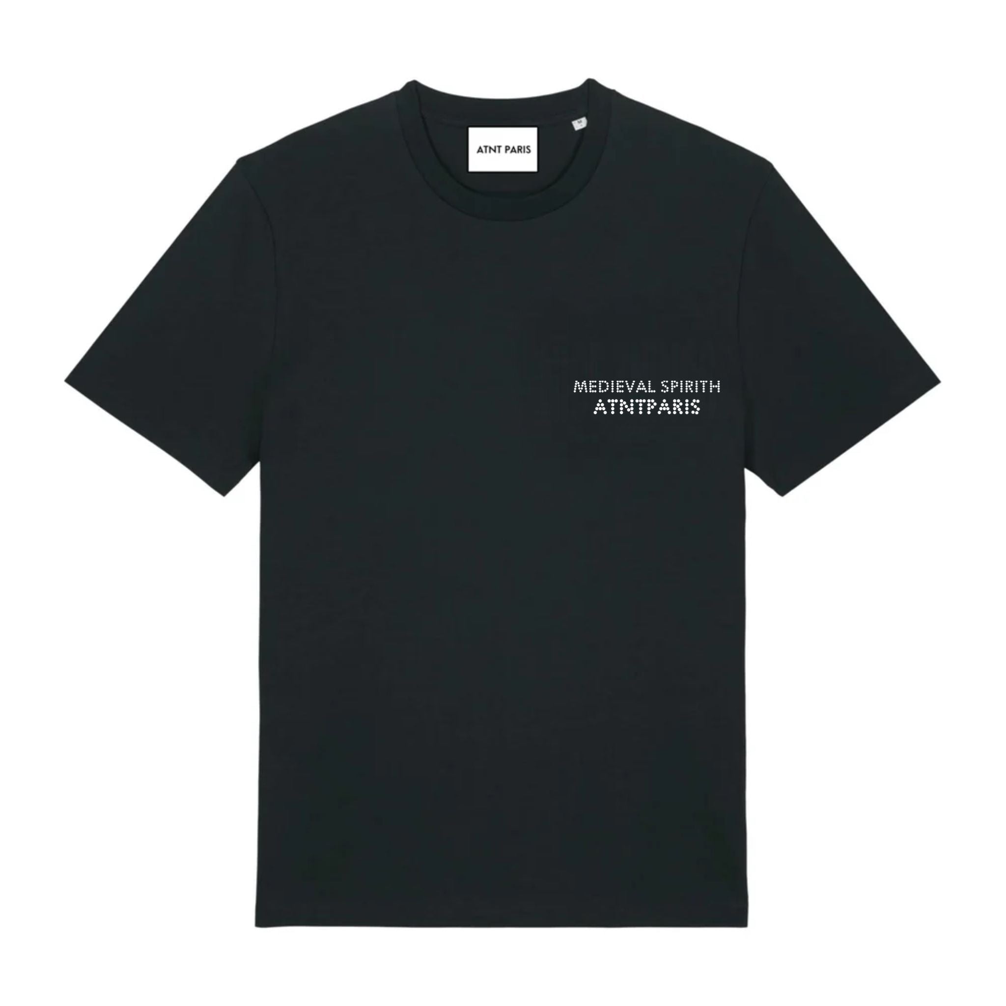 Tee shirt Noir Strass Atnt Paris medieval Spirit nouvelle collection 2025
