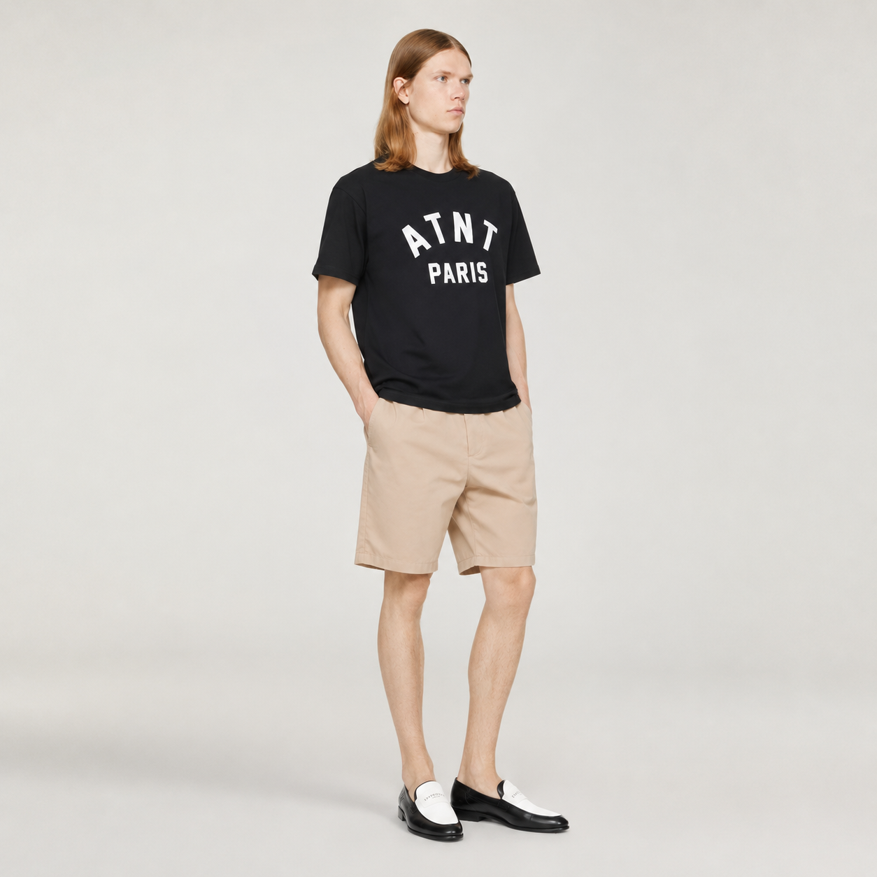 T-shirt Noir Atnt PAris Arche