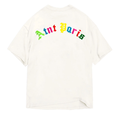 Atnt Color - Tee Shirt Oversize Blanc brodé