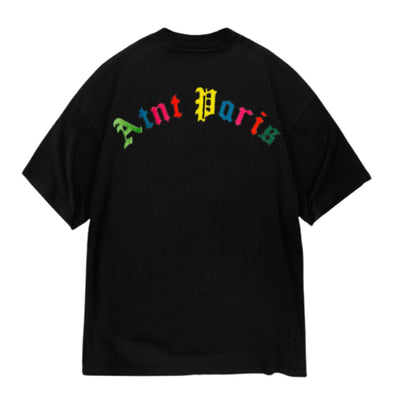 Atnt Color - Tee Shirt Oversize Noir brodé